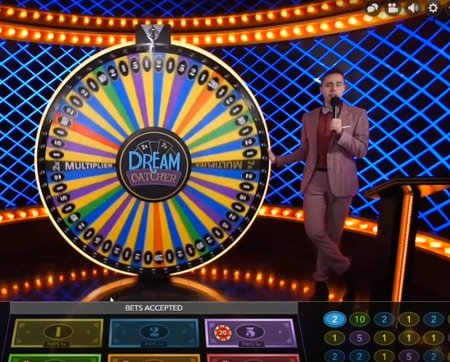 dream catcher screenshot voorbeeld van online money wheel
